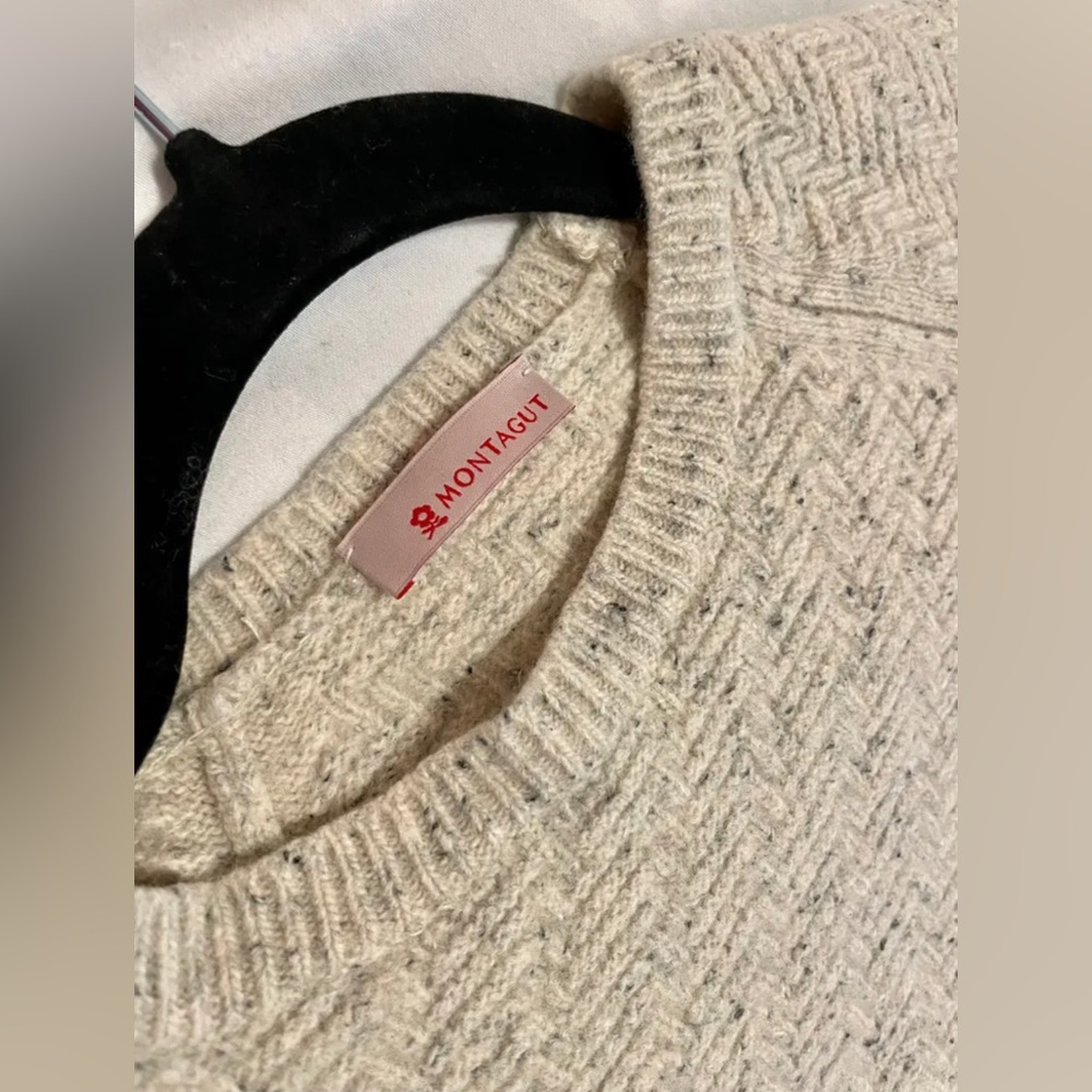 Pull en laine beige Montagut
